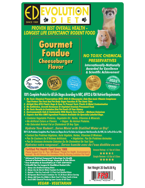 Evolution Diet Gourmet Maximum Life Fondue with NON-GMO Ingredients - Ferret Kibble